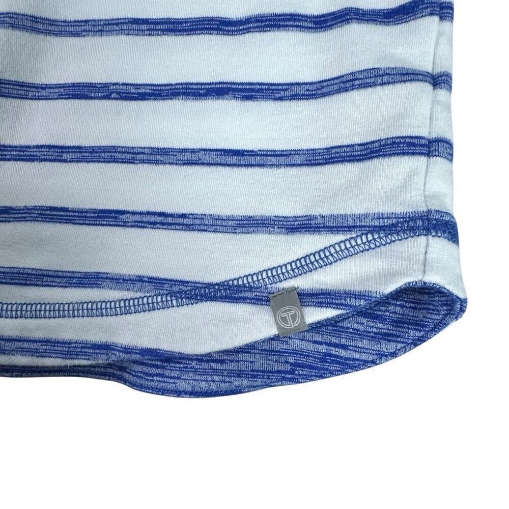 T By Talbots Stripe Cowl Pullover Size S/M Blue - image 7